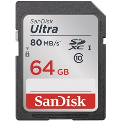 Sandisk Ultra 64gb Sd 80mbS Memory Card 001